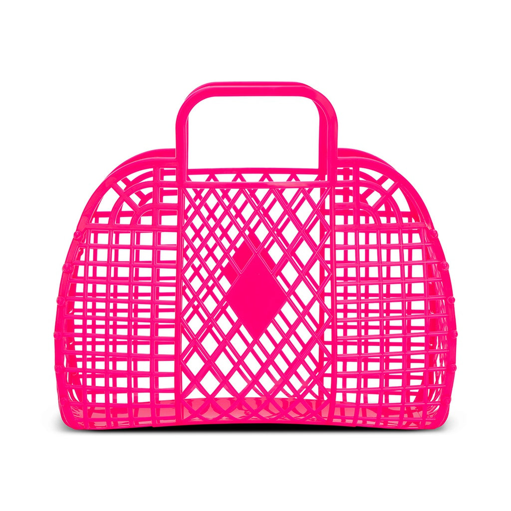 Neon Pink Large Jelly Bag - Doodlebug's Children's Boutique