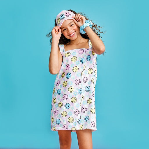 Happy Check Spa Wrap - Doodlebug's Children's Boutique