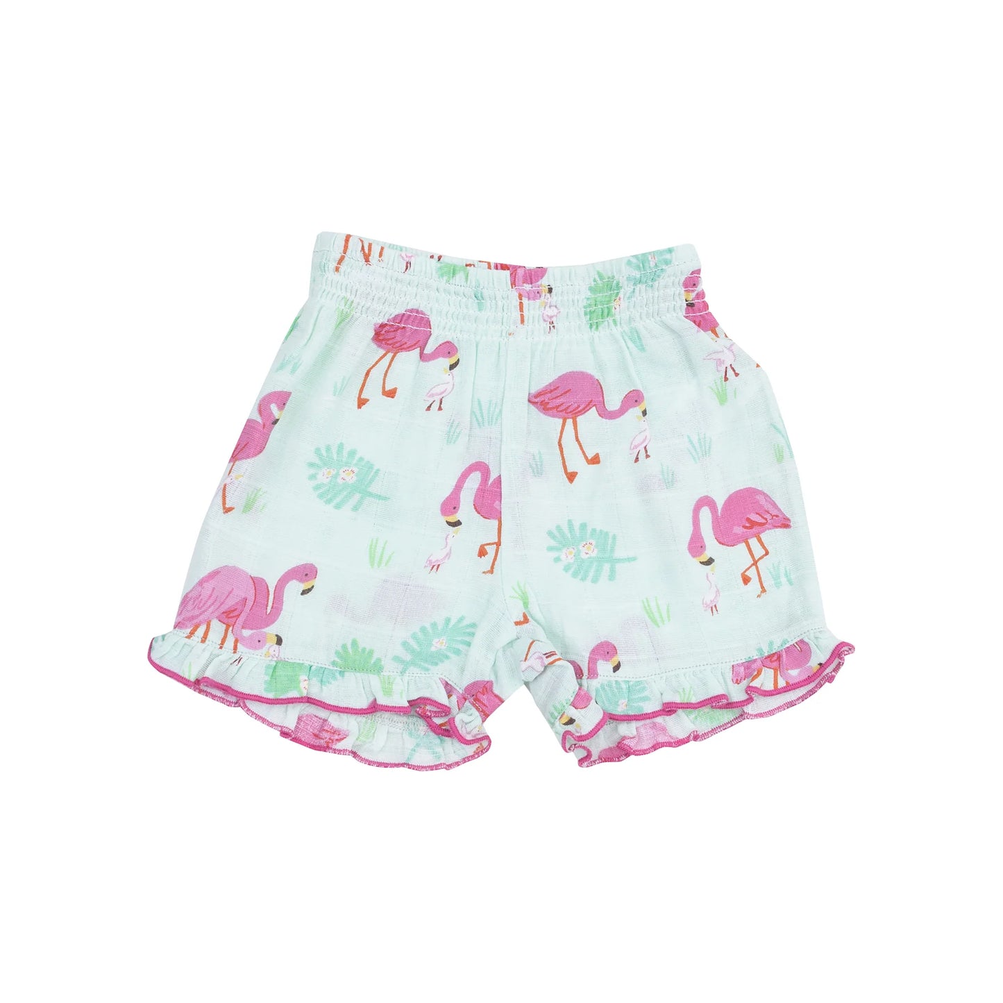Flamingos Square Neck Ruffle Tank and Shorts Set - Doodlebug's Children's Boutique