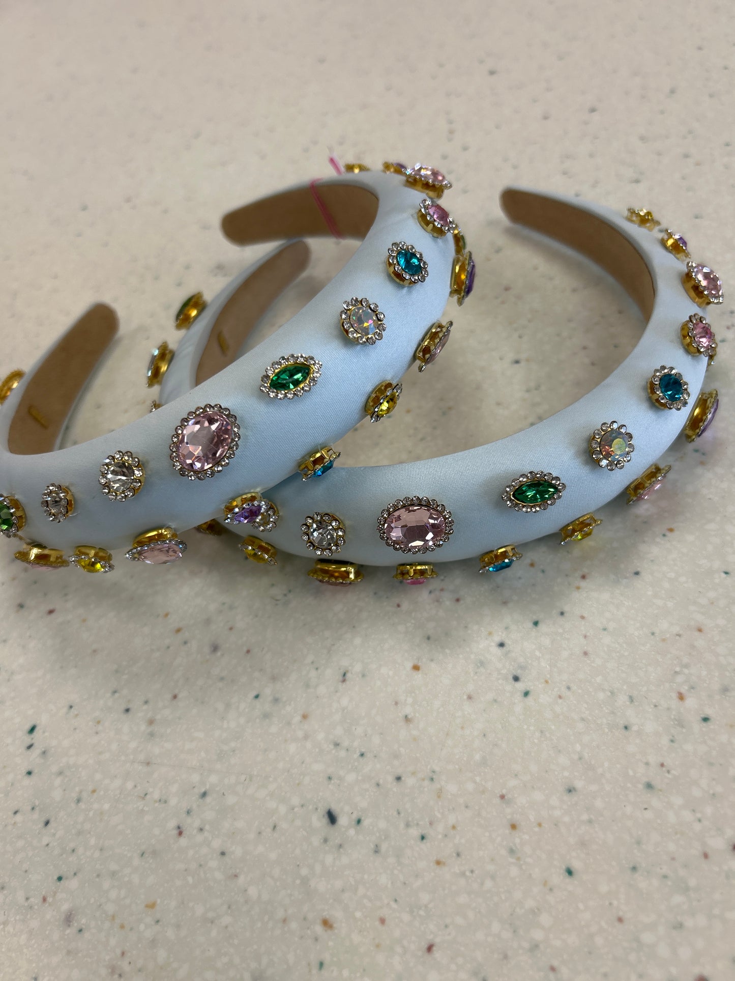 Light Blue Chunky Jewel Headband - Doodlebug's Children's Boutique
