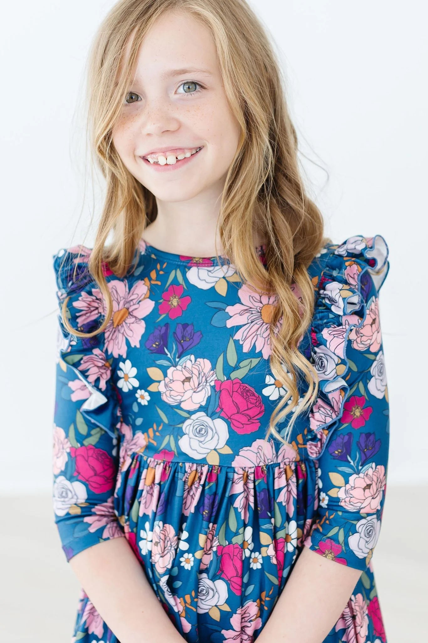 Vintage Garden Ruffle Twirl Dress - Doodlebug's Children's Boutique