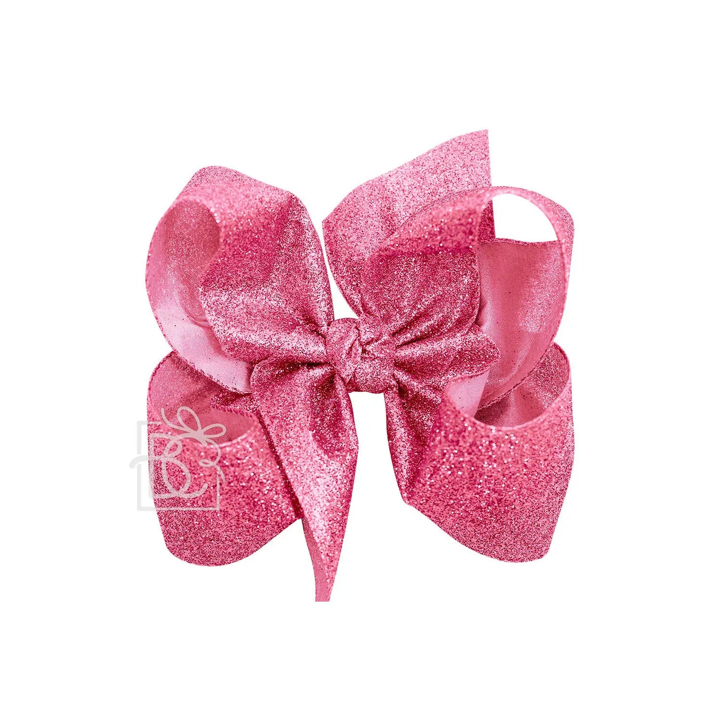 Jumbo Glitter Bow in Hot Pink - Doodlebug's Children's Boutique