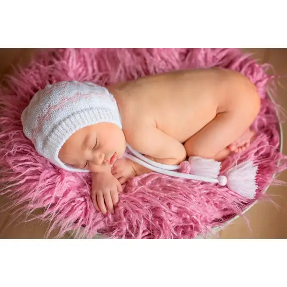 Pink Chevron Going Home Crochet Hat - Doodlebug's Children's Boutique