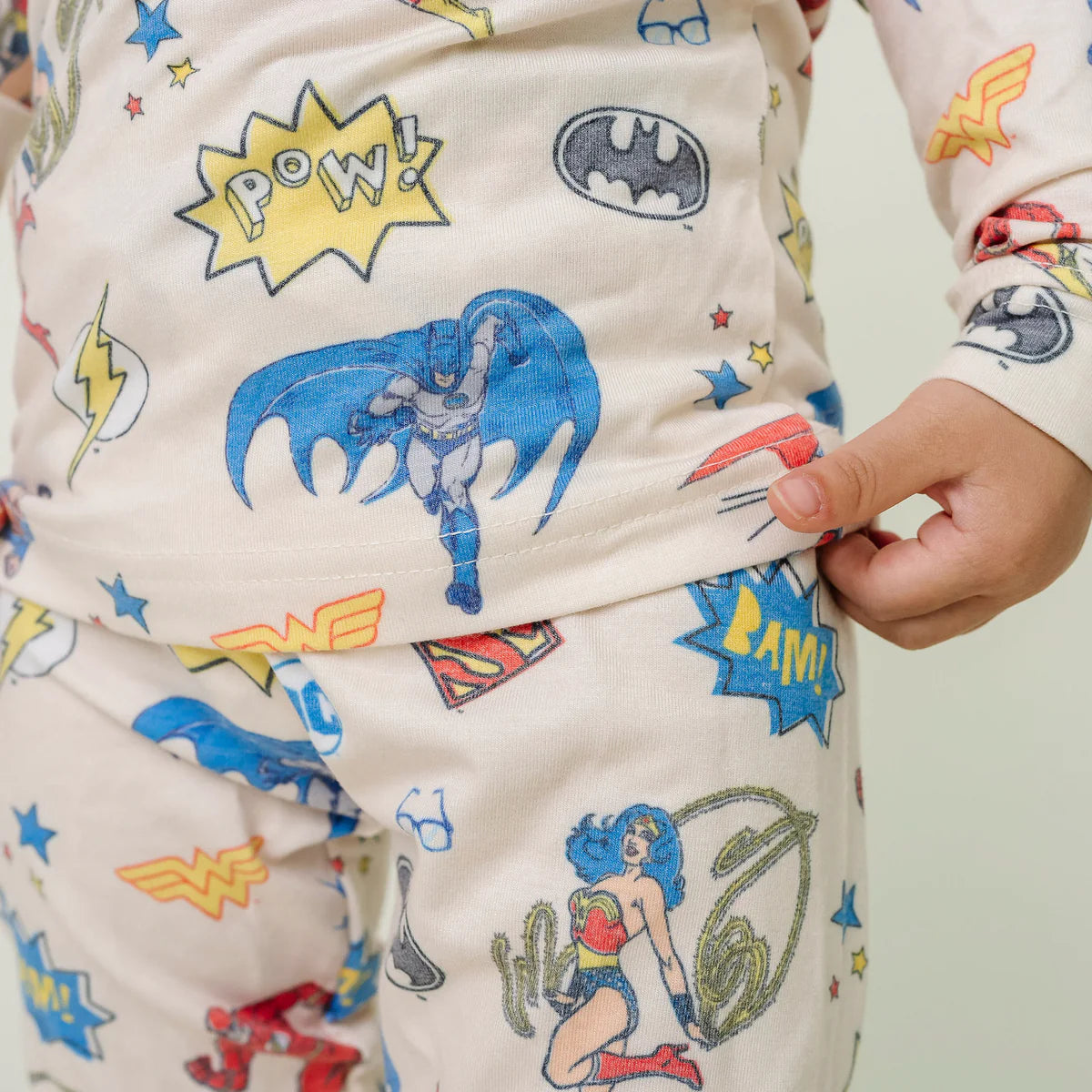 Justice League 2 Piece Long Sleeve Pajama Set - Doodlebug's Children's Boutique