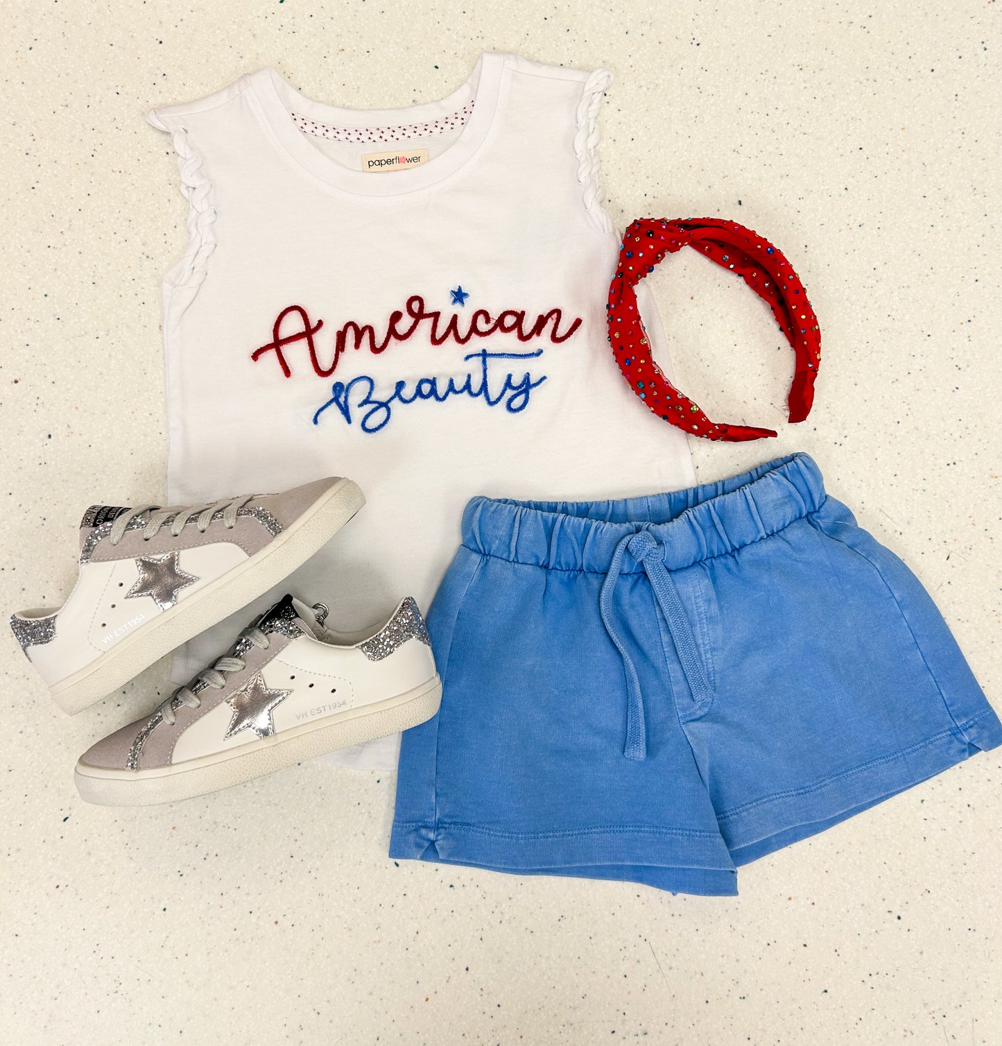 Washed Up Blue Shorts - Doodlebug's Children's Boutique