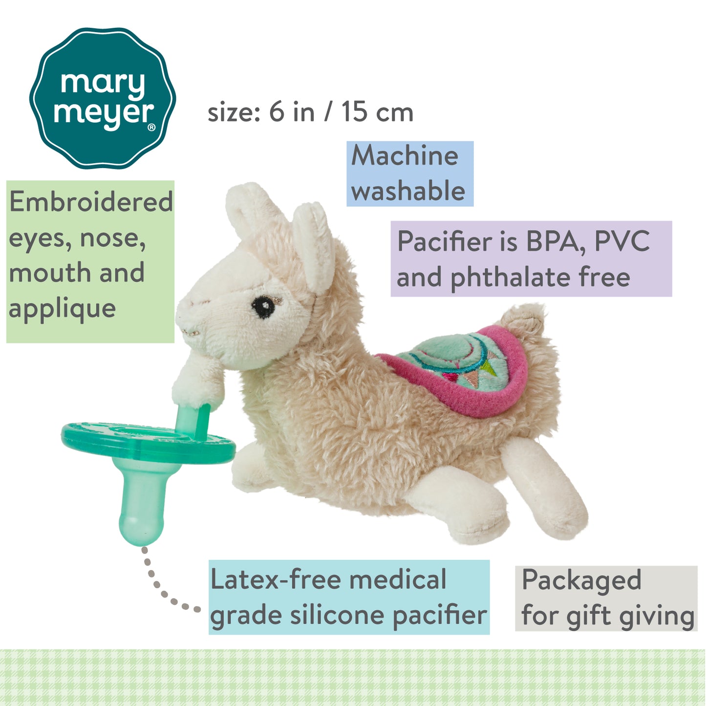 Lily Llama WubbaNub - Doodlebug's Children's Boutique