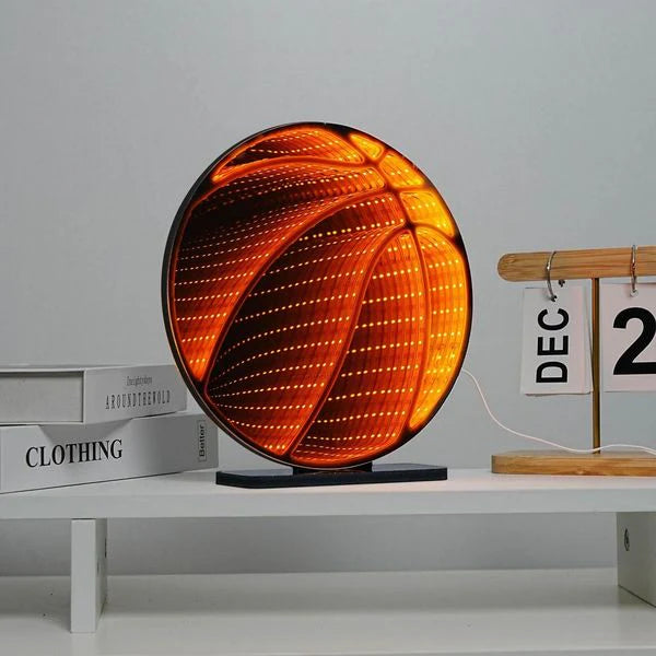 Basketball Neon Art Infinity Lights Wall/Desk Sign - Doodlebug's Children's Boutique