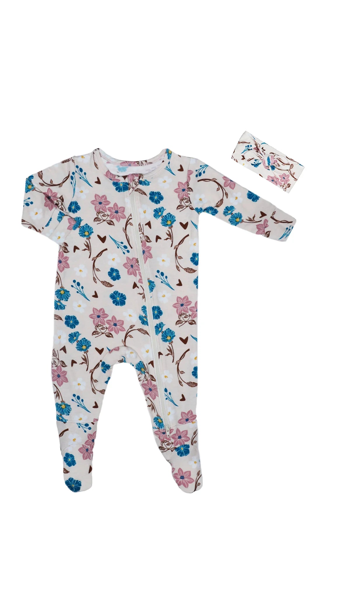 Magnolia Footie Set - Doodlebug's Children's Boutique
