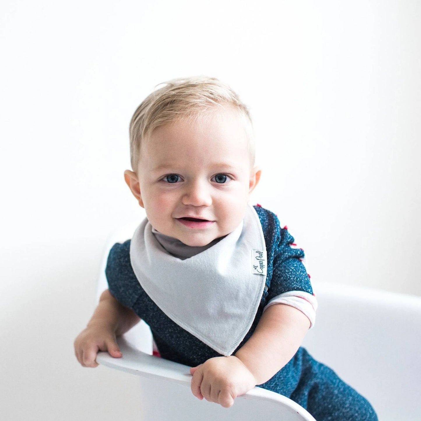 Grey Basics 4 Pack Bandana Bibs - Doodlebug's Children's Boutique