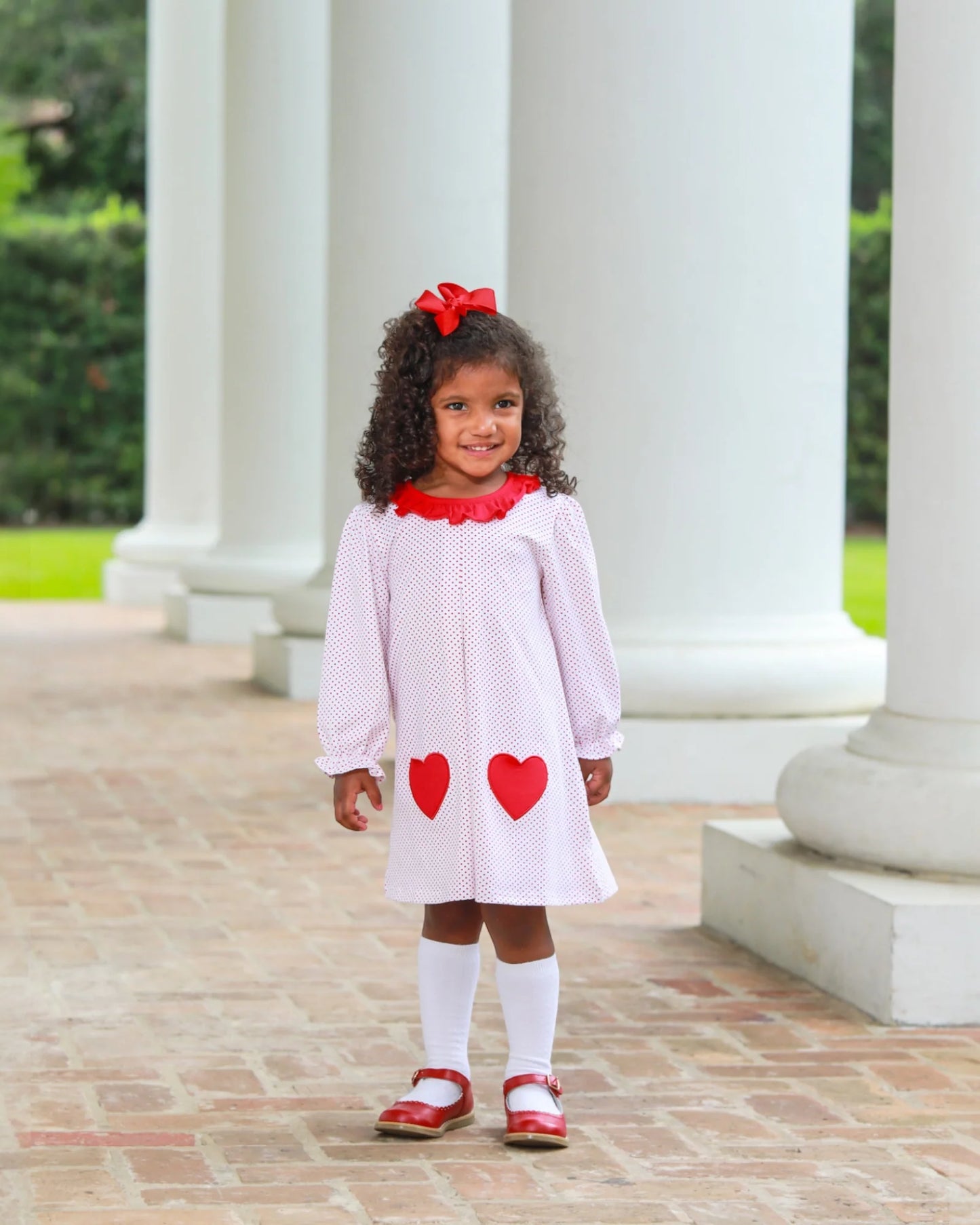 Be Mine Red Dot Heart Pocket Dress - Doodlebug's Children's Boutique