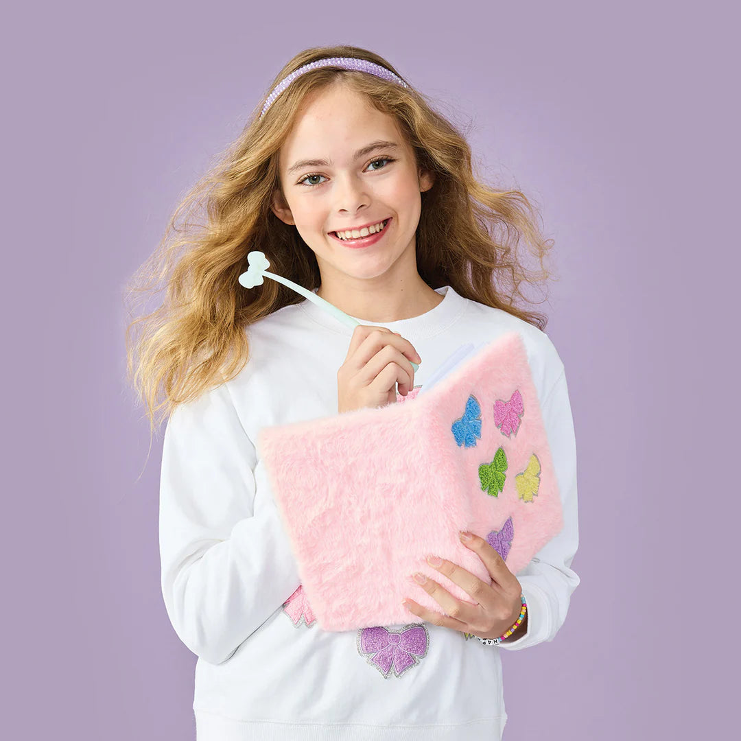 Beautiful Bows Furry Journal - Doodlebug's Children's Boutique
