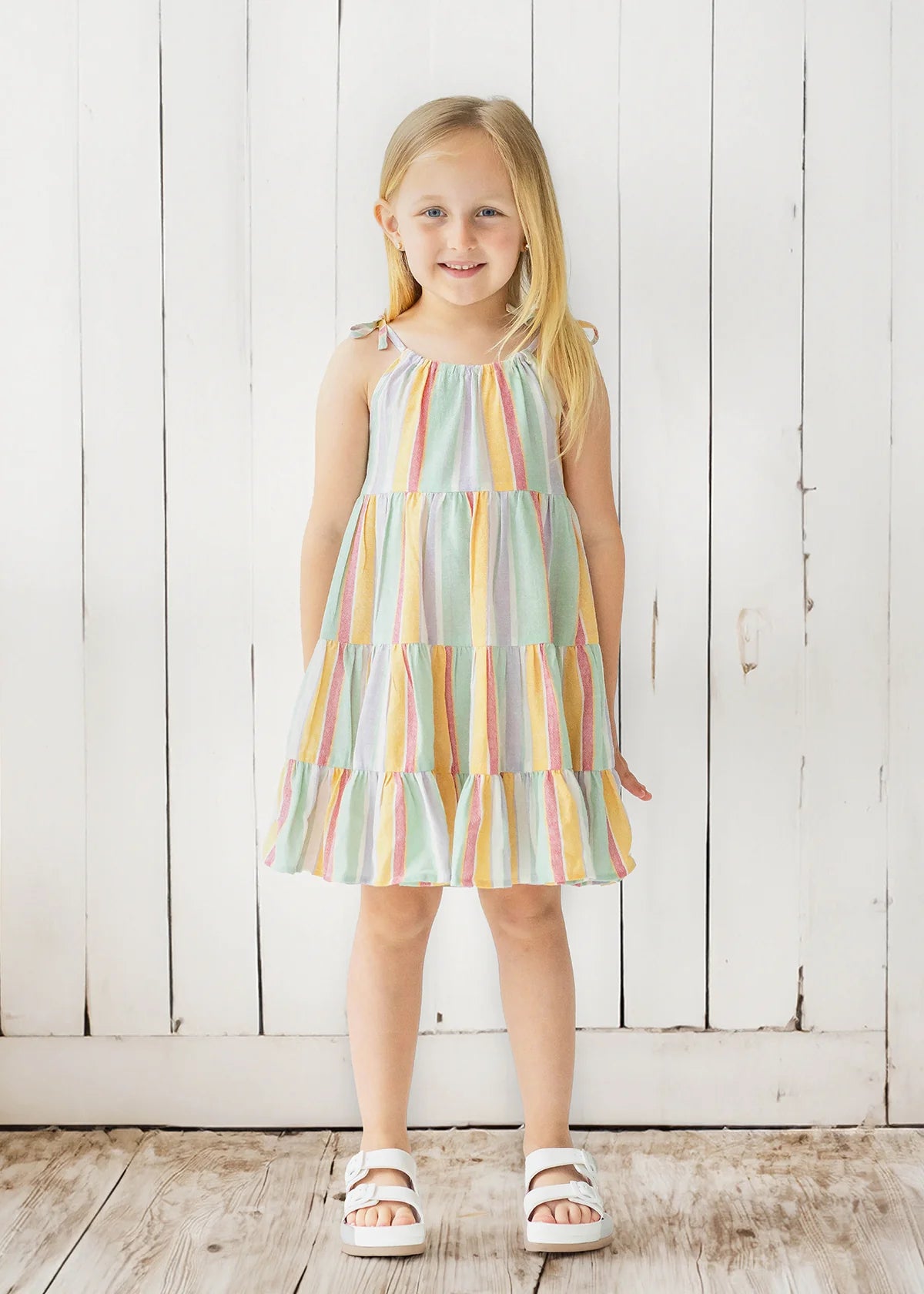 Malibu Colors Tiered Dress - Doodlebug's Children's Boutique