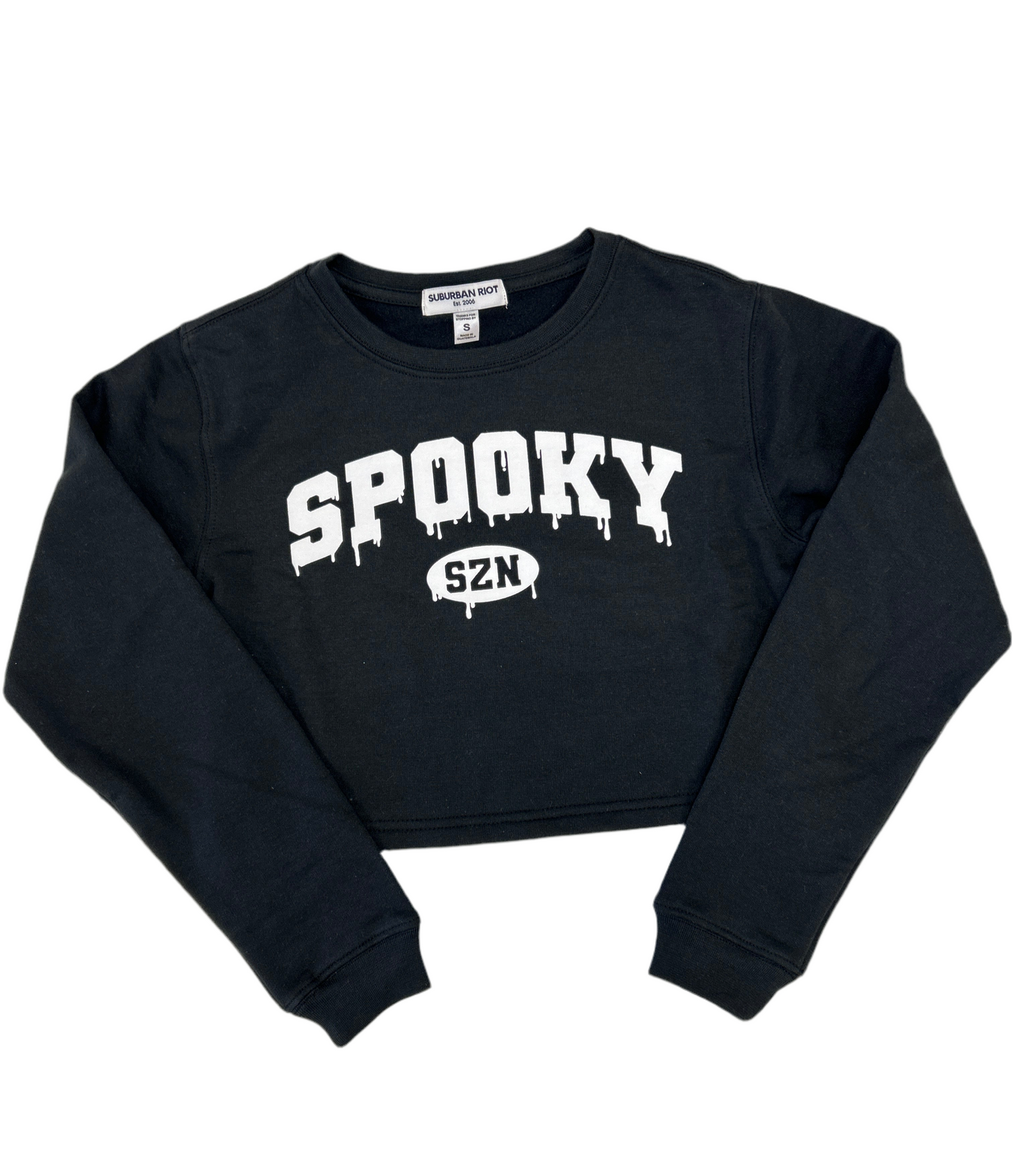 Spooky Szn Boxy Crop Sweatshirt - Doodlebug's Children's Boutique