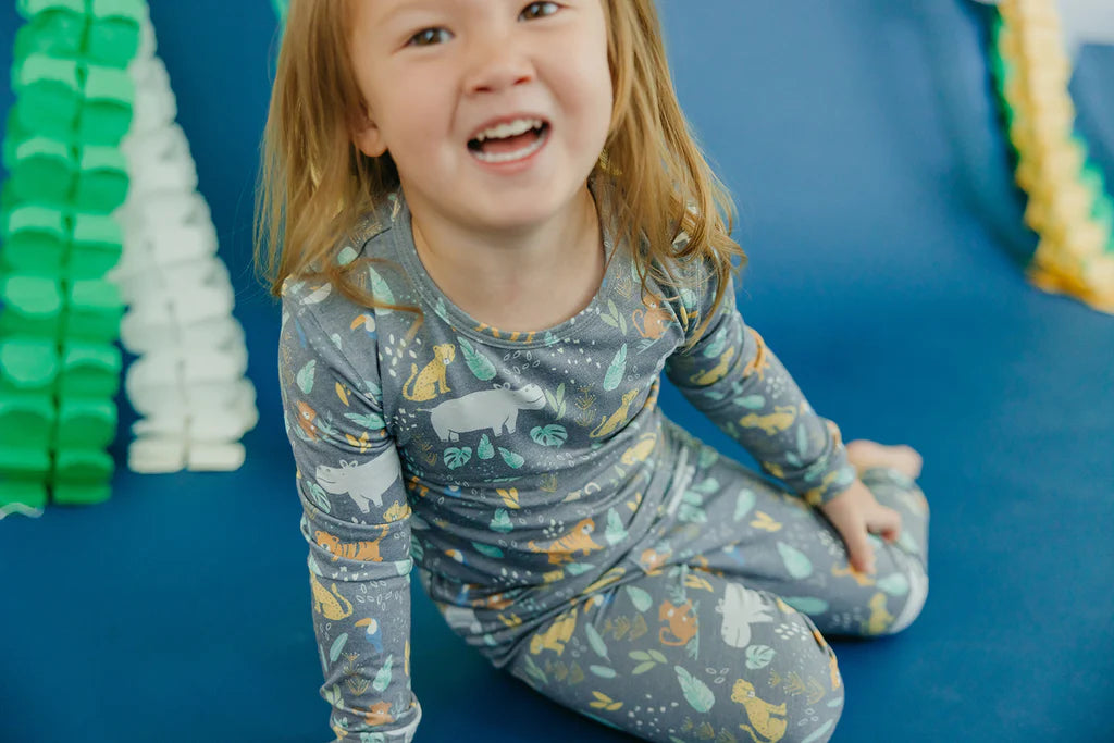 Bengal 2 Piece Long Sleeve Pajama Set - Doodlebug's Children's Boutique