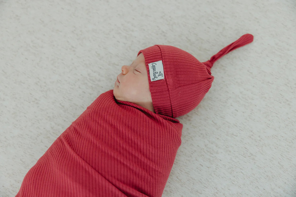 Berry Top Knot Hat - Doodlebug's Children's Boutique