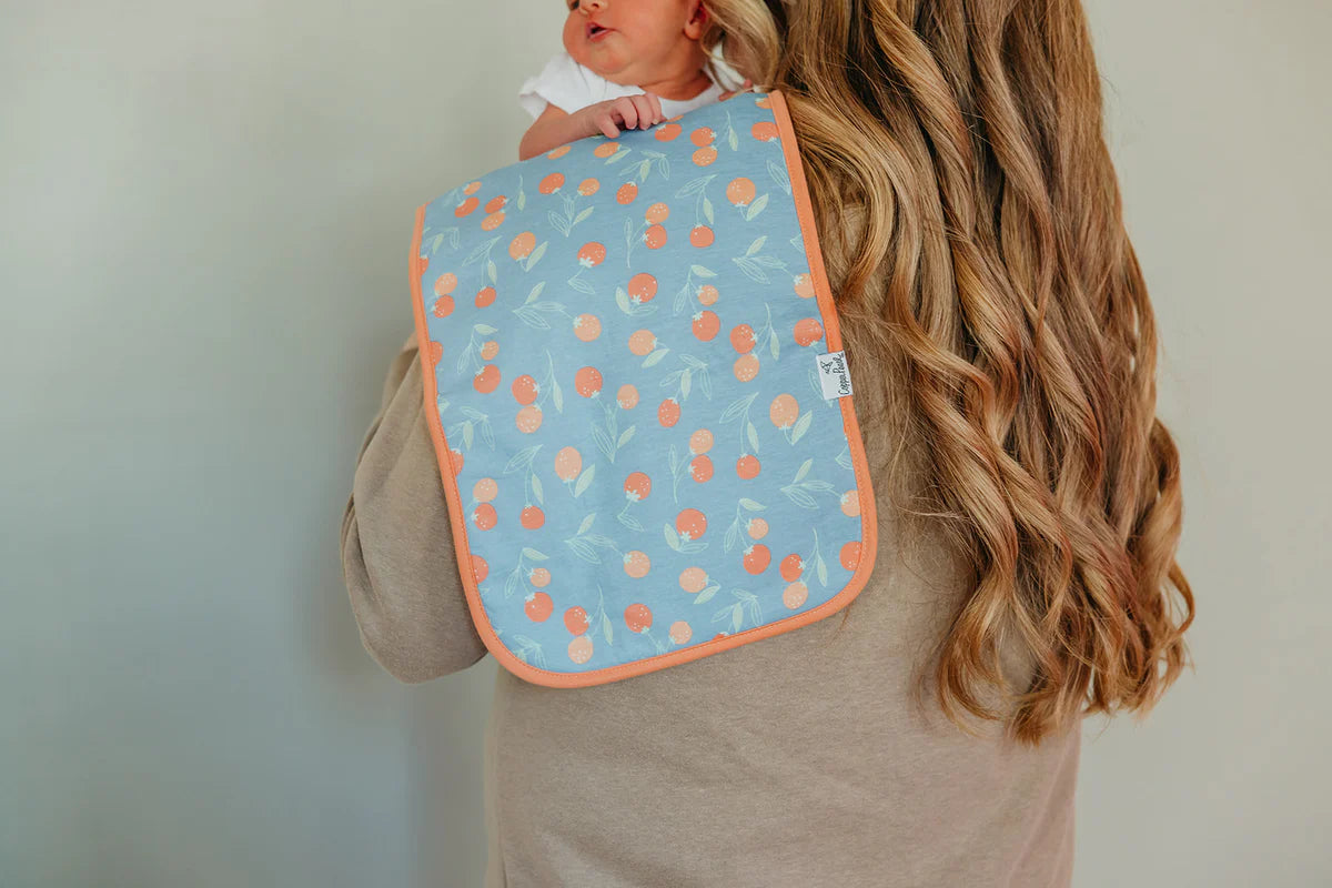 Clementine 3 Pack Burp Cloths - Doodlebug's Children's Boutique