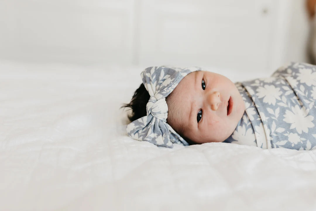 Lacie Knit Headband Bow - Doodlebug's Children's Boutique