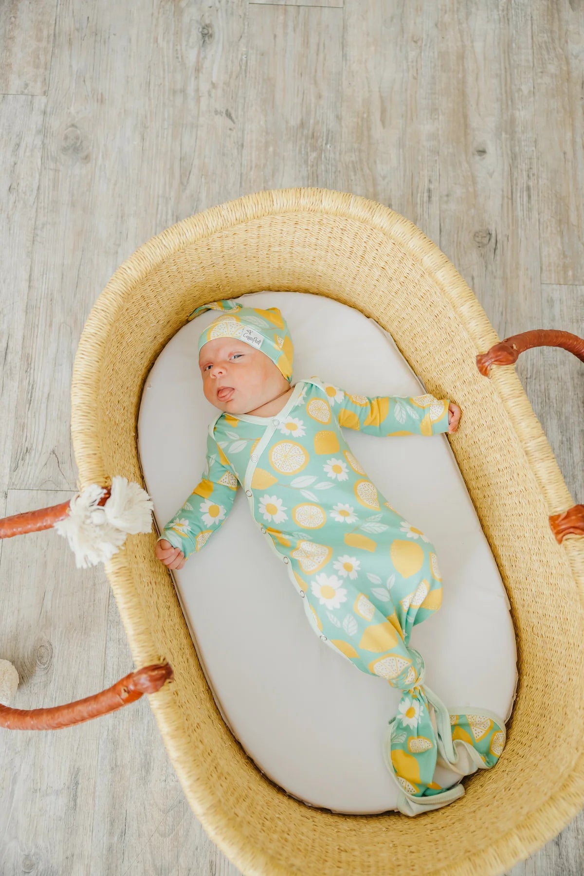 Lemon Knotted Gown - Doodlebug's Children's Boutique