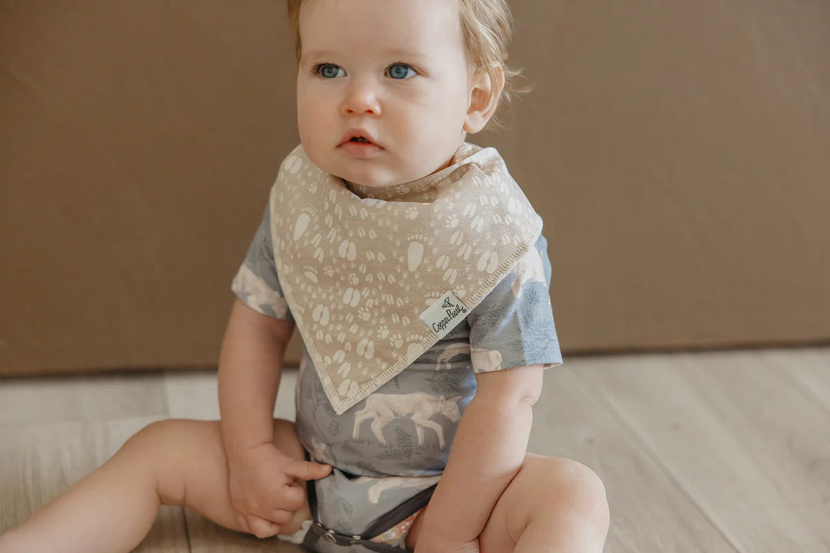 Timber 4 Pack Bandana Bibs - Doodlebug's Children's Boutique