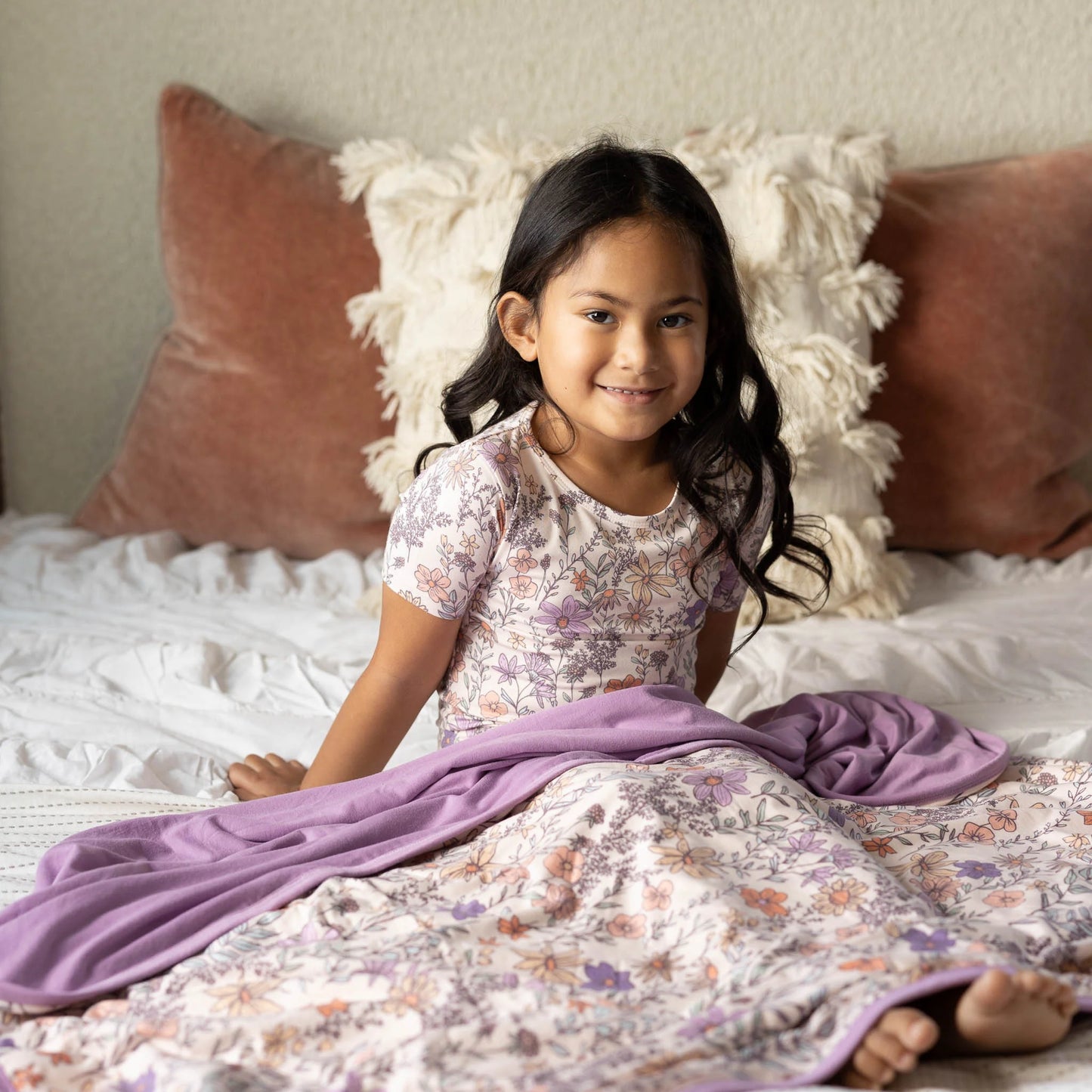 Flora Three Layer Quilt - Doodlebug's Children's Boutique