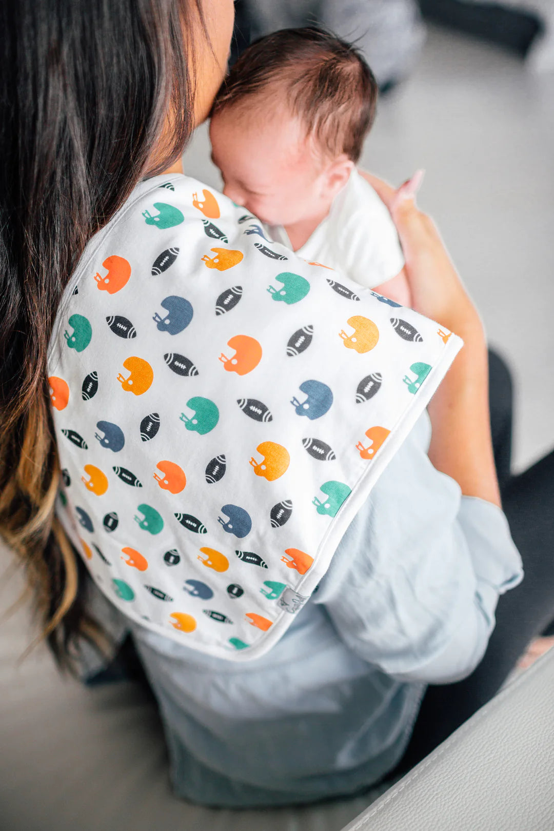 Quarterback 3 Pack Burp Cloths - Doodlebug's Children's Boutique
