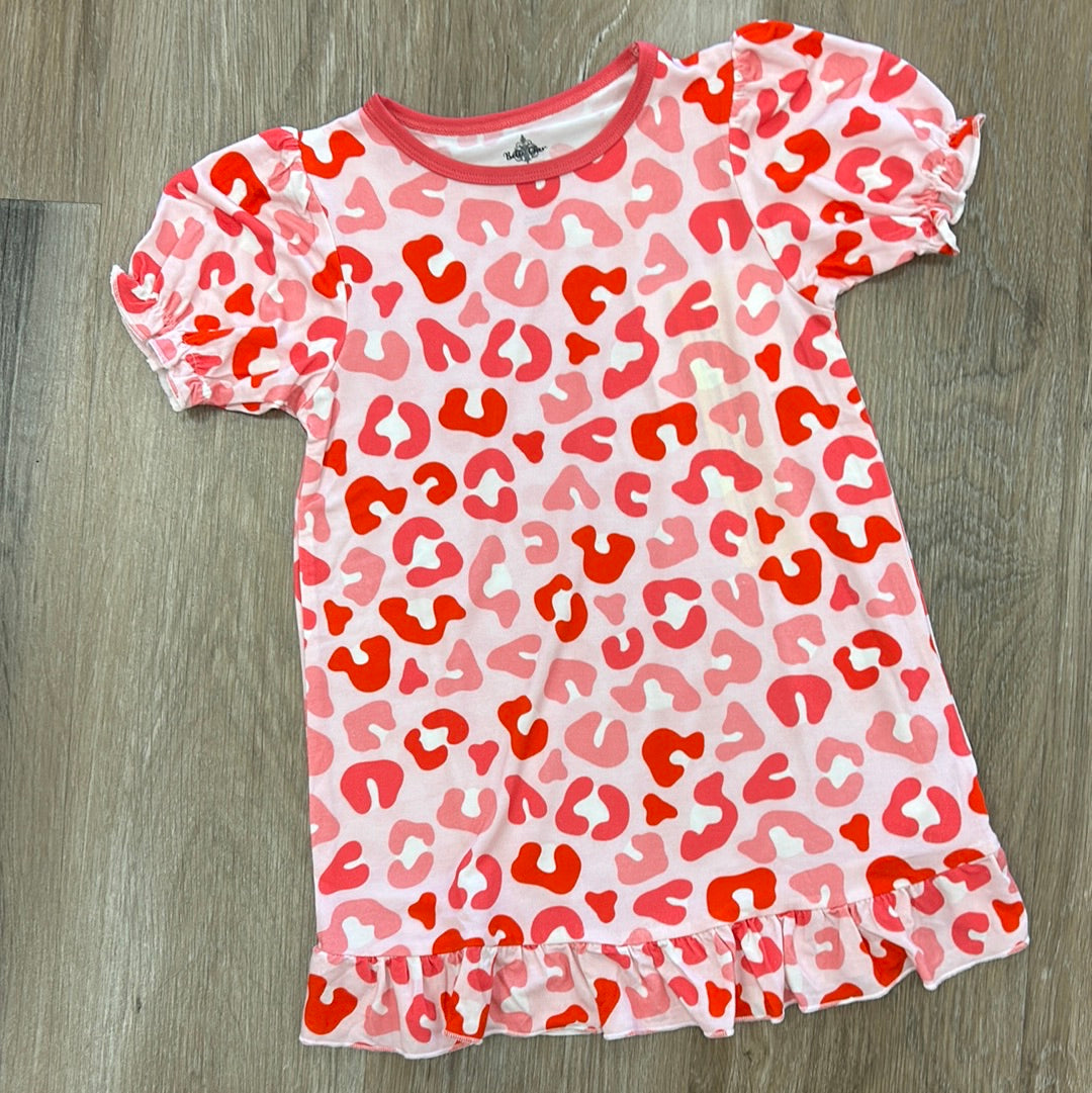 Lovely Leopard Bamboo Night Gown - Doodlebug's Children's Boutique