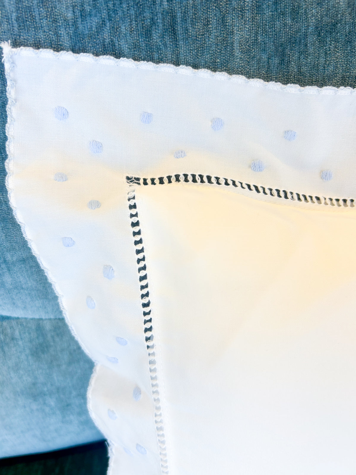 Blue Polka Dot Pillow - Doodlebug's Children's Boutique