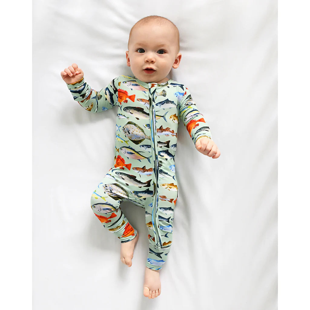 Tommy Fish Zip - Doodlebug's Children's Boutique