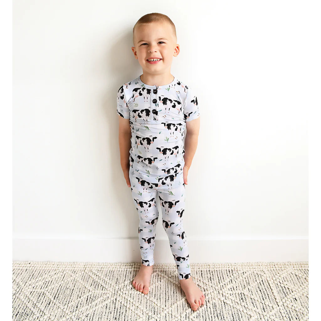 Cody Cow 2 Piece Pajama - Doodlebug's Children's Boutique