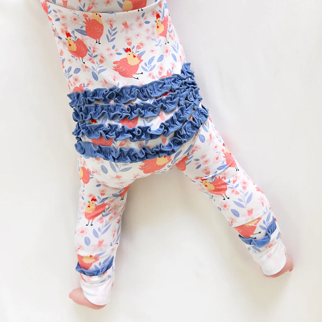 Dixie Chicken Ruffle Zip - Doodlebug's Children's Boutique