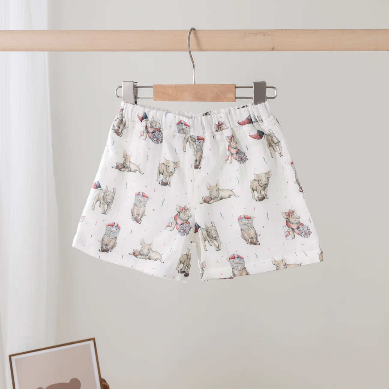 MVP Arkansas Organic Muslin Shorts - Doodlebug's Children's Boutique