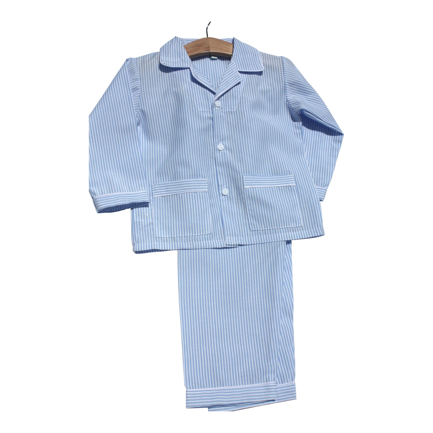 Blue Stripe Pajama Pants Set - Doodlebug's Children's Boutique
