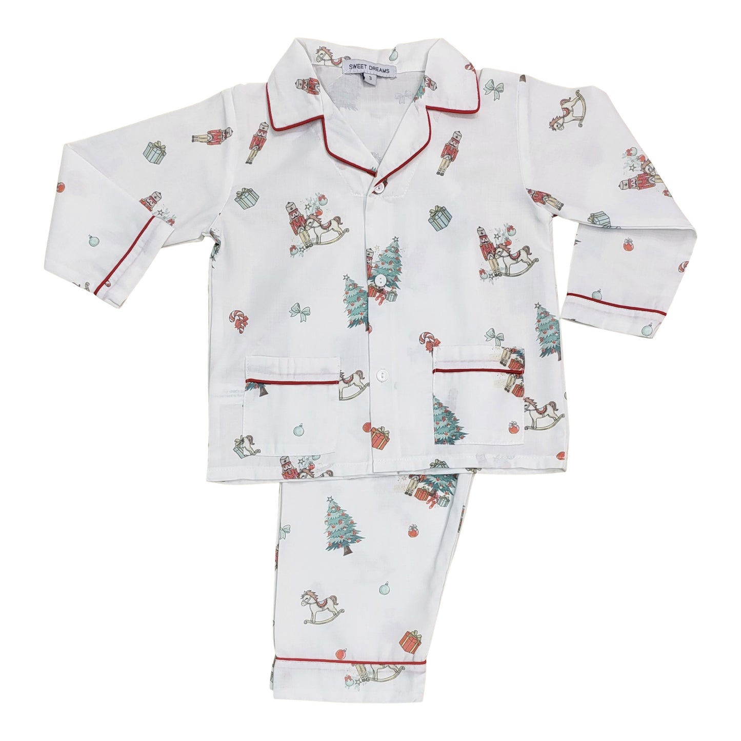 Christmas Print Pajama Pants Set - Doodlebug's Children's Boutique