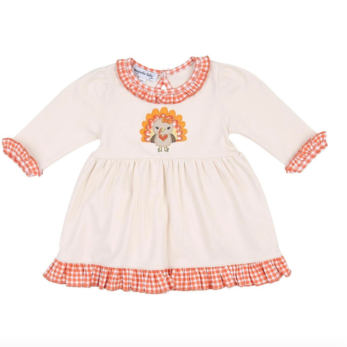 Thankful Turkey Applique Dress - Doodlebug's Children's Boutique