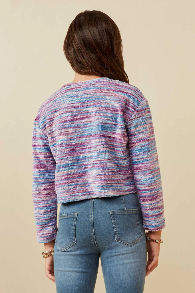 Marled Velvet Sweater - Doodlebug's Children's Boutique