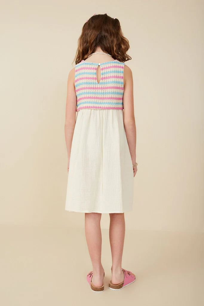 Boho Knit Tank Dress - Doodlebug's Children's Boutique