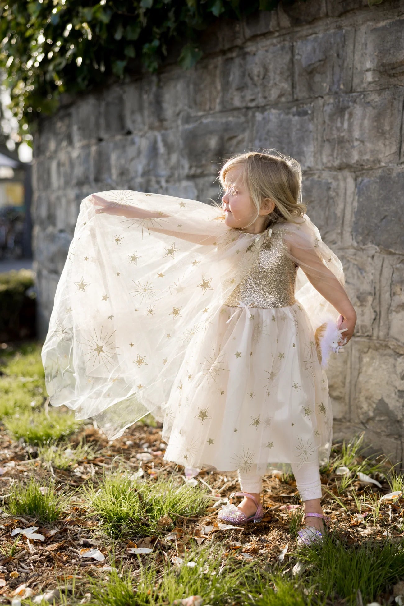 Golden Glam Cape - Doodlebug's Children's Boutique