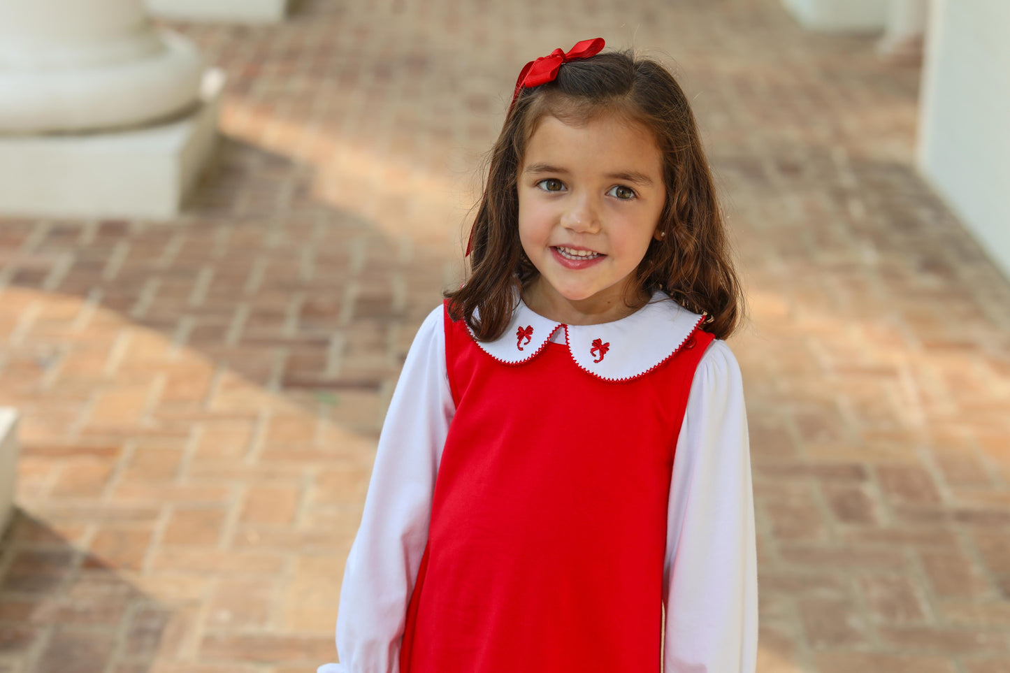 Holiday Bow Dress Set - Doodlebug's Children's Boutique