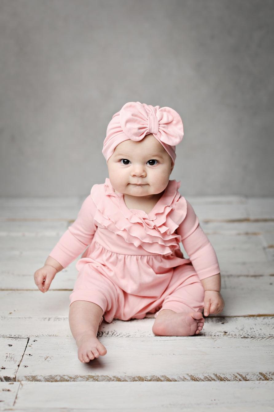 Elsa Romper in Rose Shadow - Doodlebug's Children's Boutique