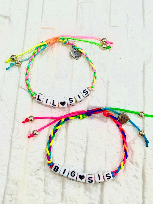 Lil Sis Adjustable Bracelet  - Doodlebug's Children's Boutique