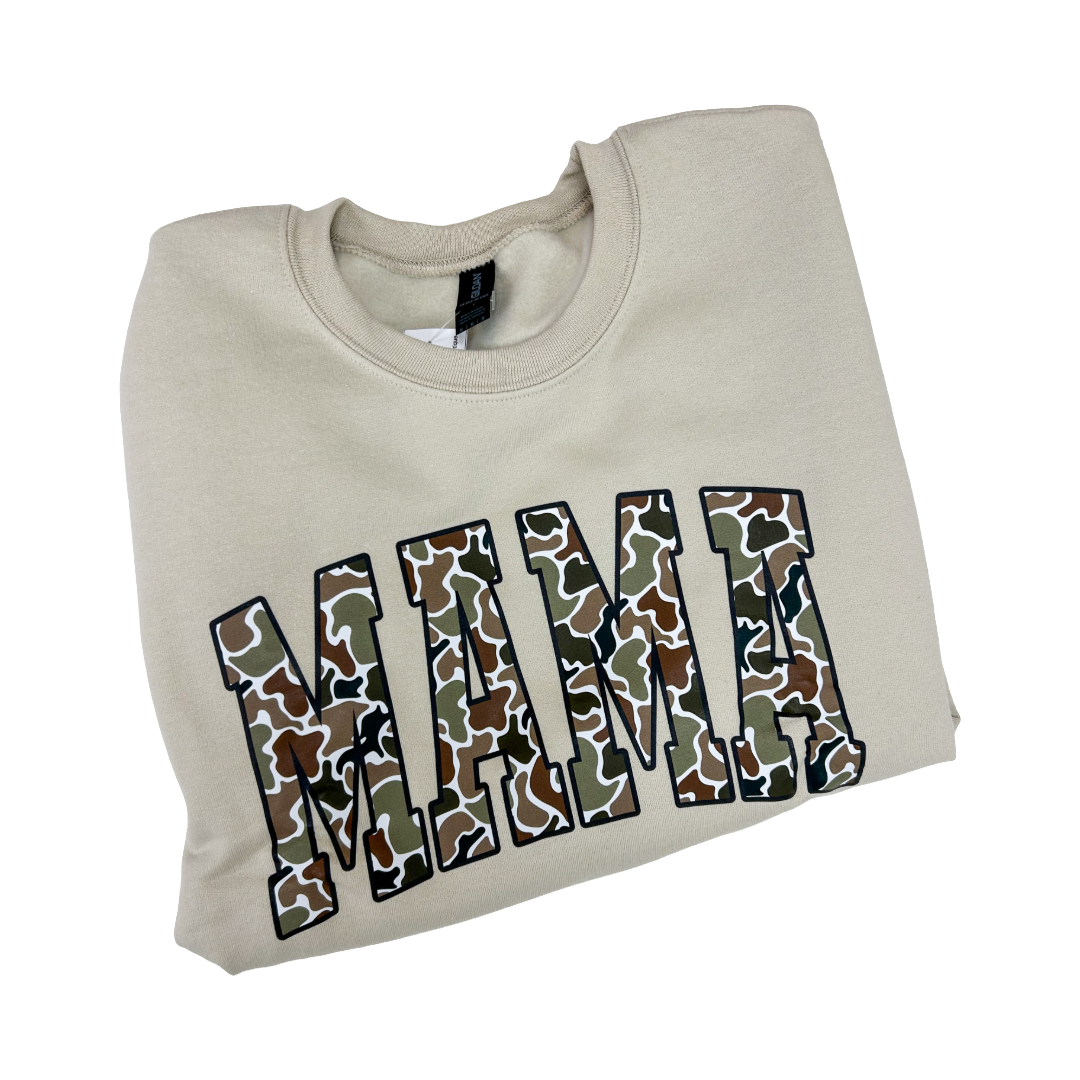 Camo Mama Sweatshirt - Doodlebug's Children's Boutique