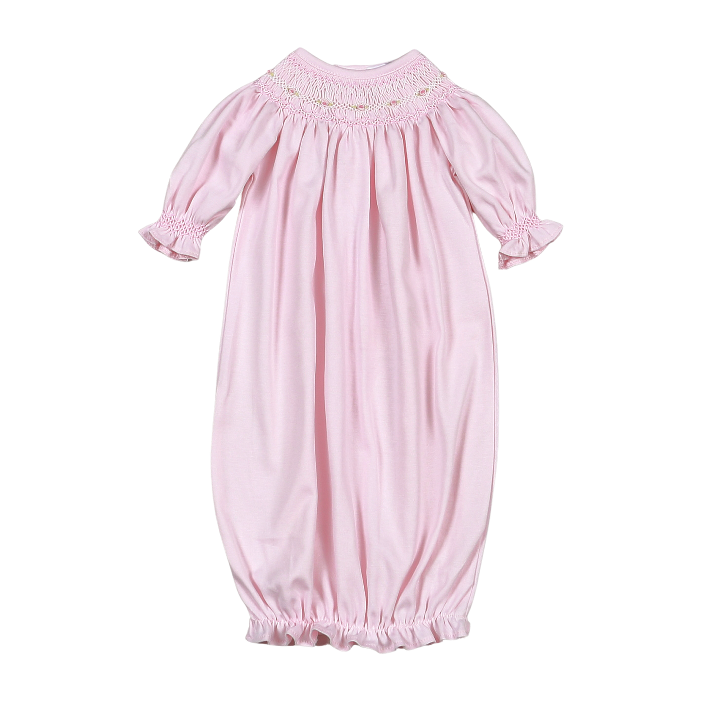 Sally Hand Smocked Bishop Pima Gown - Doodlebug's Children's Boutique