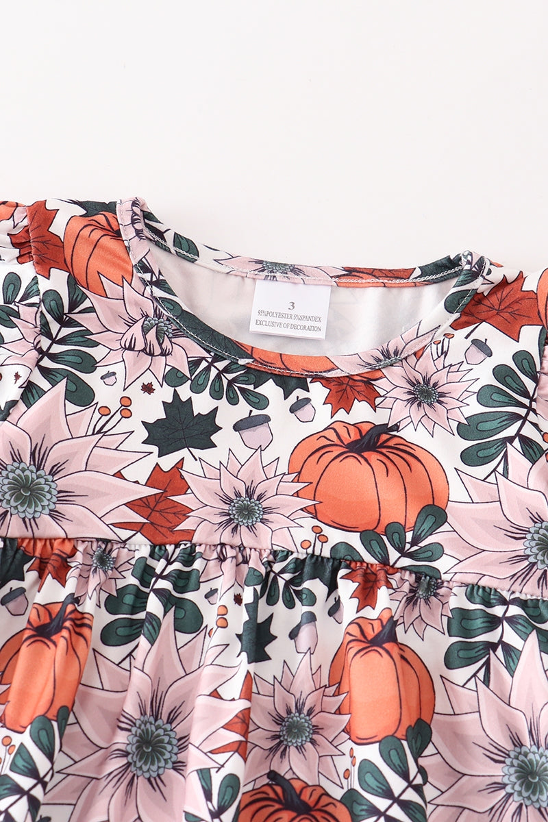 Pumpkin Peplum & Legging Set - Doodlebug's Children's Boutique