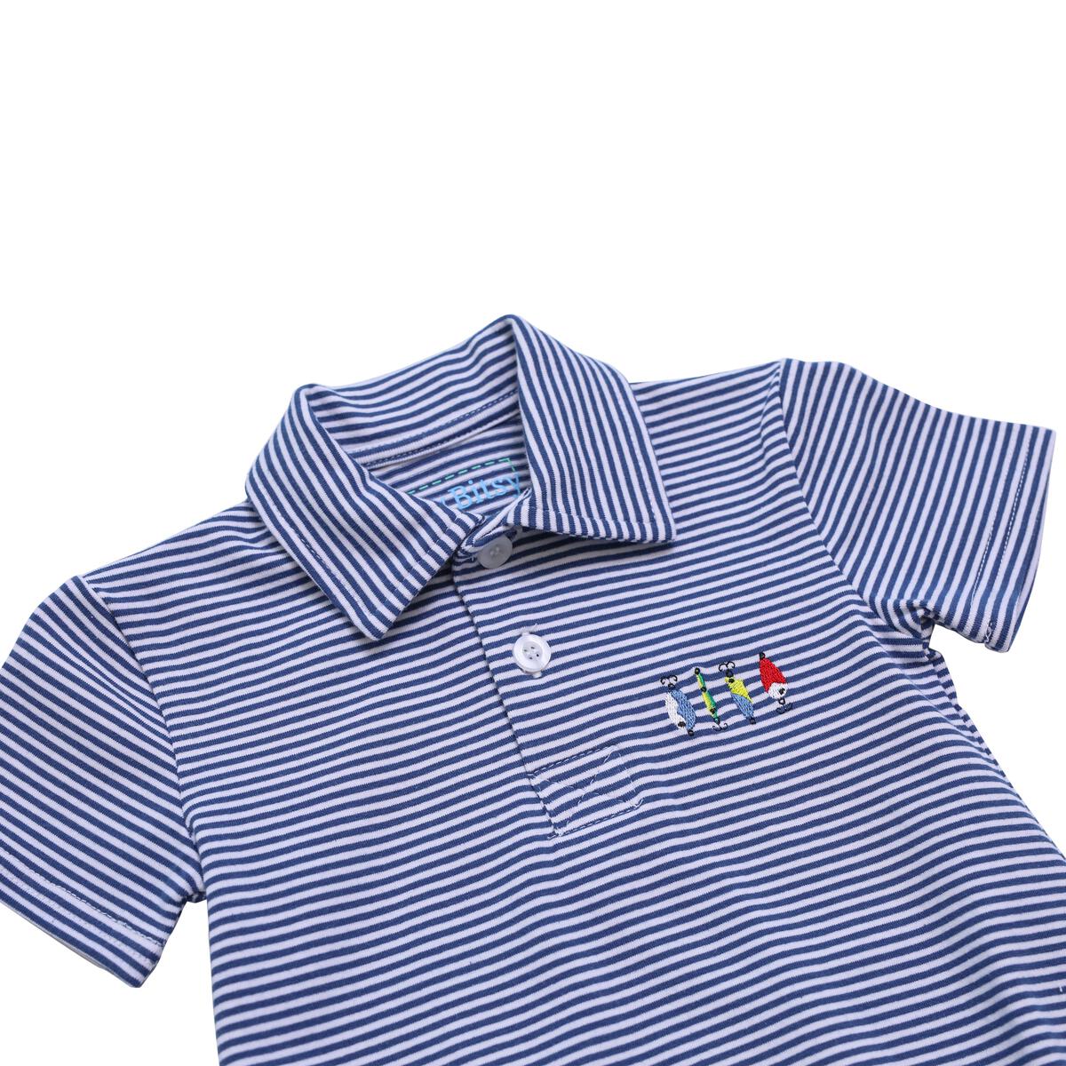 Fishing Lures Polo Romper - Doodlebug's Children's Boutique