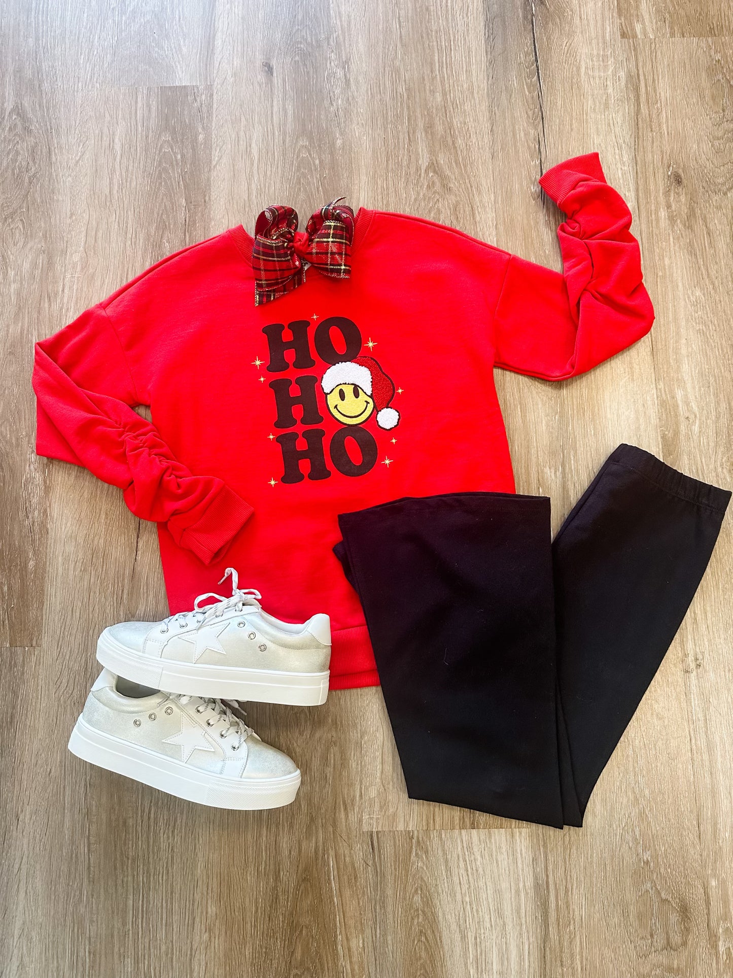 Ho Ho Ho Smile Sweatshirt - Doodlebug's Children's Boutique