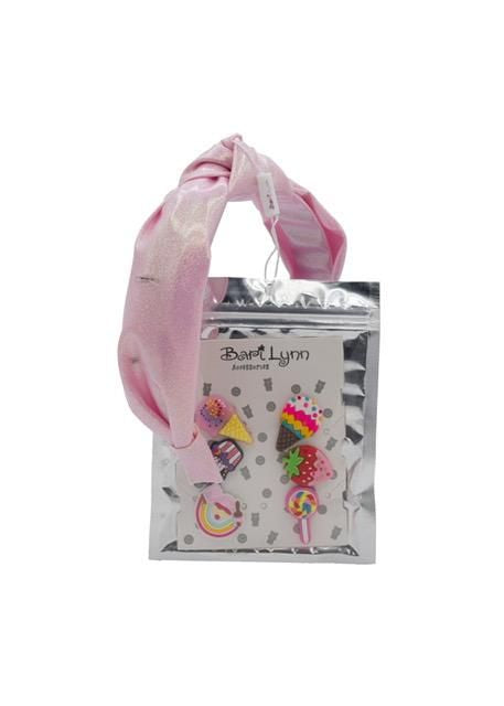 DIY Charm Pink Knotted Headband - Doodlebug's Children's Boutique