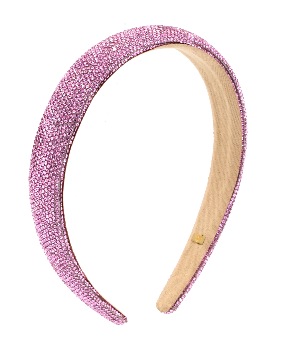 Pink Crystallized Thin Headband - Doodlebug's Children's Boutique
