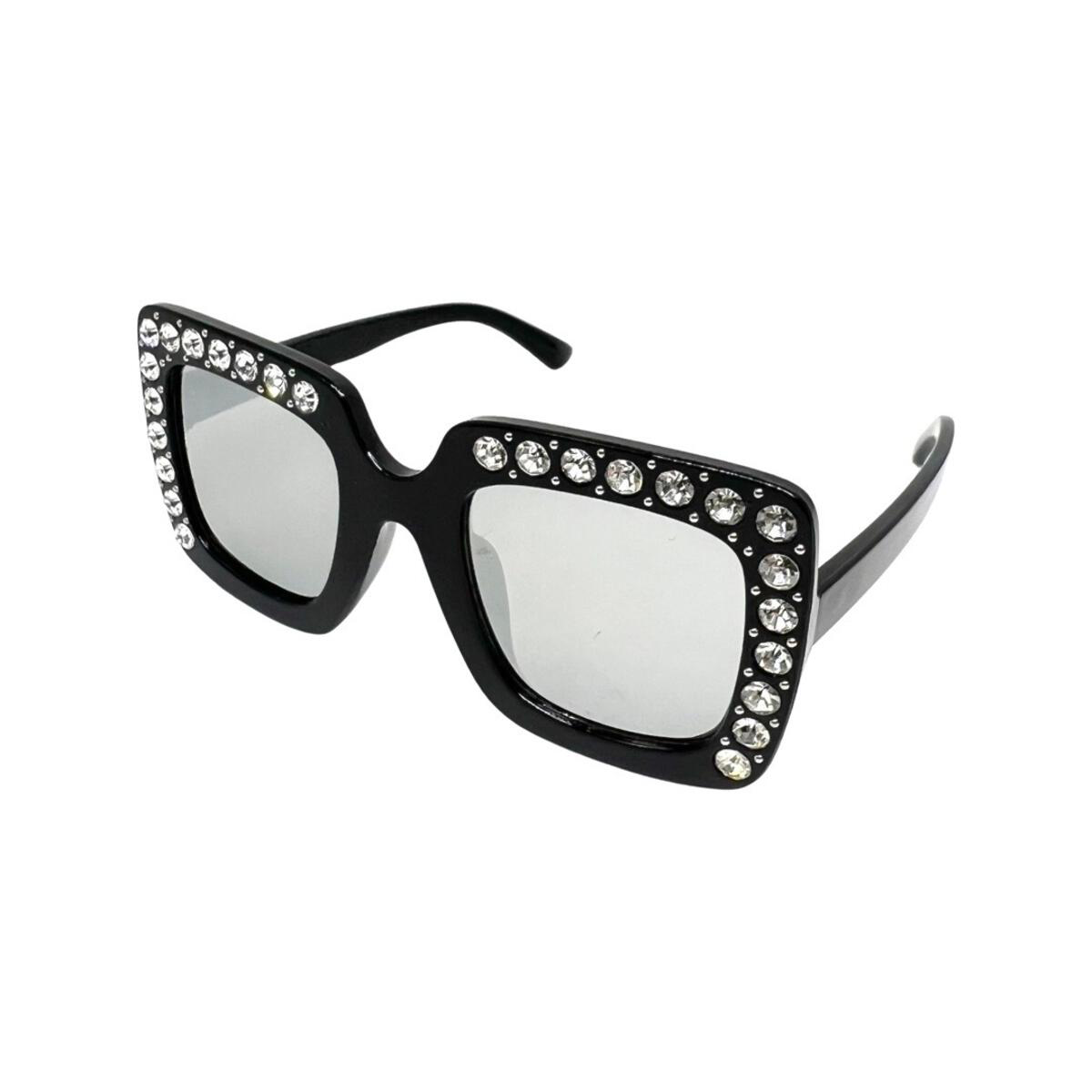 Black Crystallized Sunglasses - Doodlebug's Children's Boutique