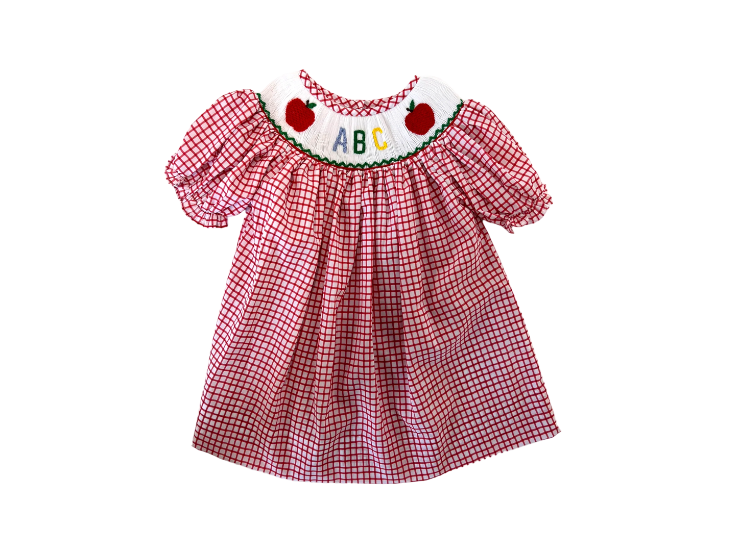 ABC Smocked Dress - Doodlebug's Children's Boutique