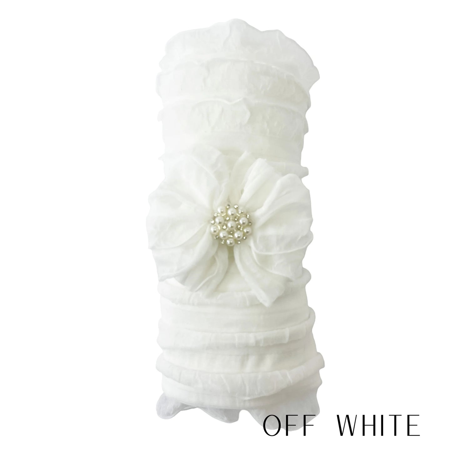 Swaddle Blanket & Mini Pearl Headband Set - Doodlebug's Children's Boutique